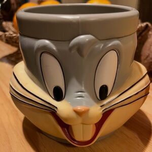 Warner Bros. Gray and Cream Character Mug